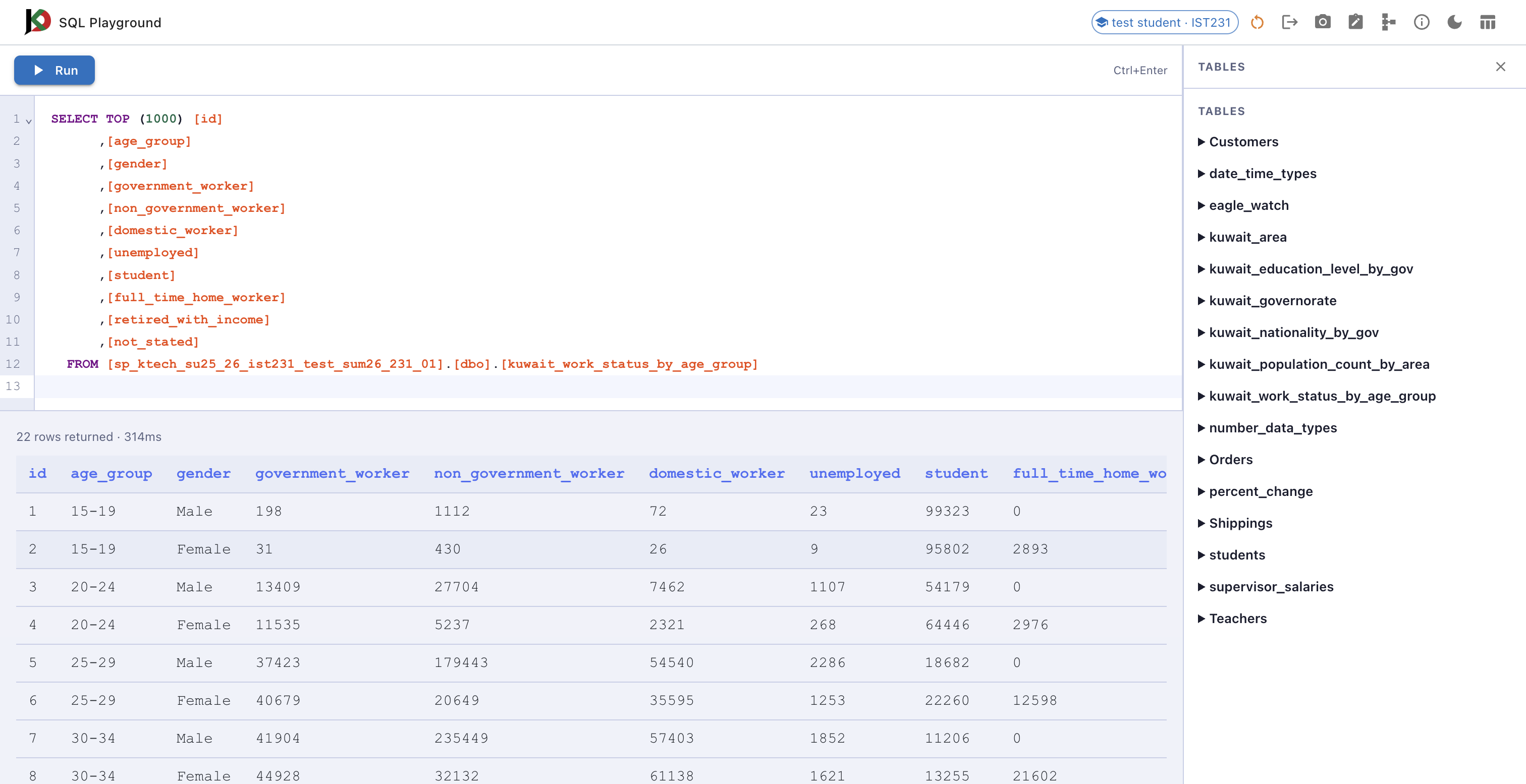 SQL Playground